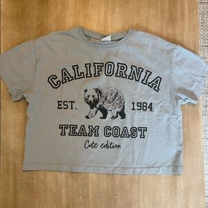 Zara California Team Coast Graphic Tshirt girls size 13-14